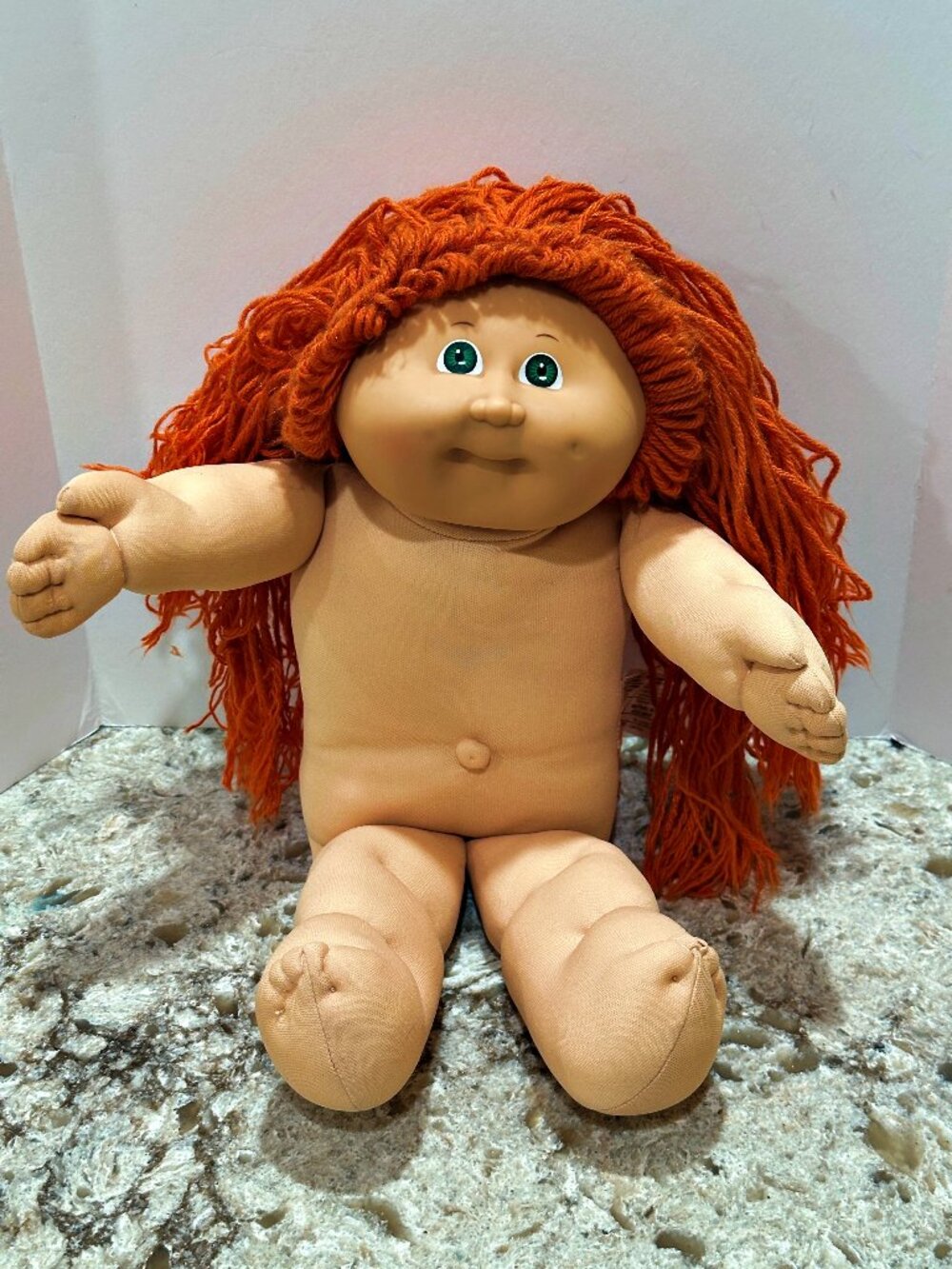 Vintage 1982 Cabbage Patch Doll HM3 Red Hair Green Eyes Dimple 16 Inch 1980s CPK